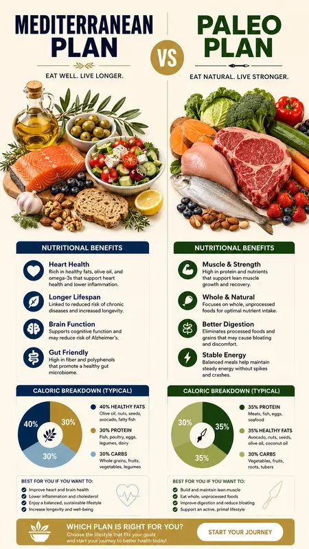 Nutrition Comparison Plan Infographics