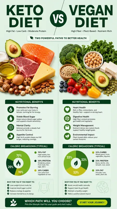 Nutrition Comparison Plan Infographics