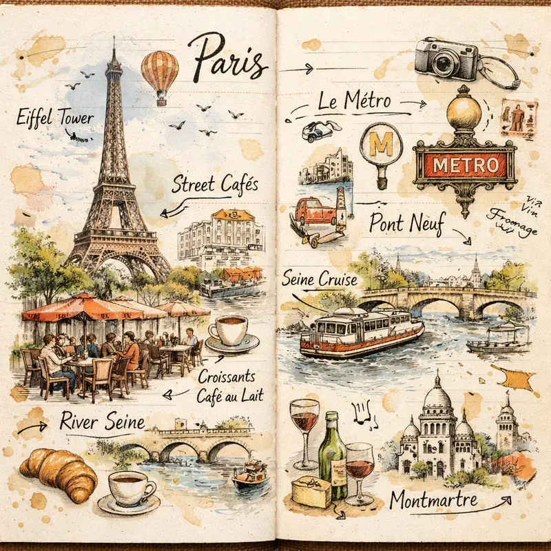 Urban Sketch Travel Infographic Packs Pro