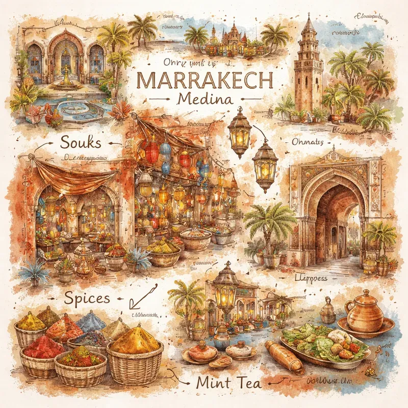 Urban Sketch Travel Infographic Packs Pro