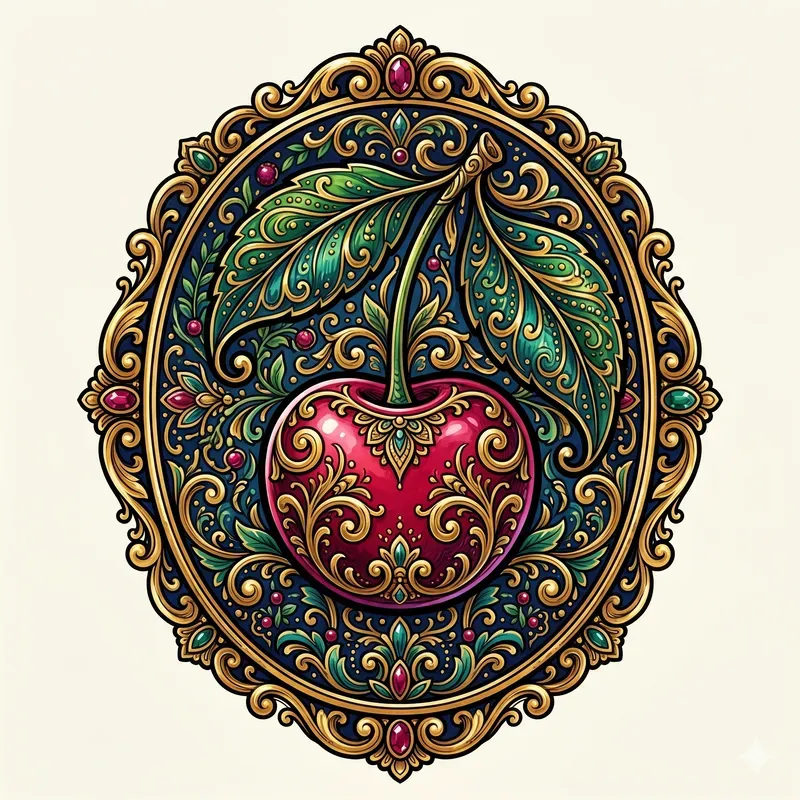 Botanical Drupe Medallions