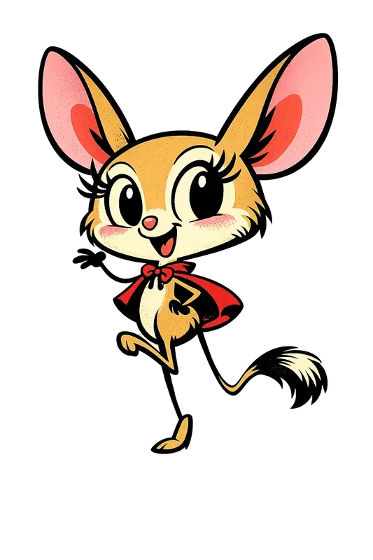 Retro Whimsical Cartoon Mascot Cliparts