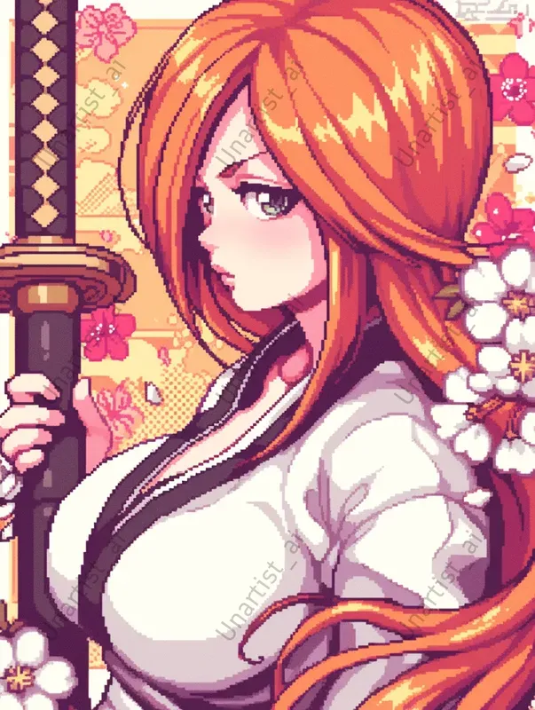 Bleach Manga Pixel Art Characters