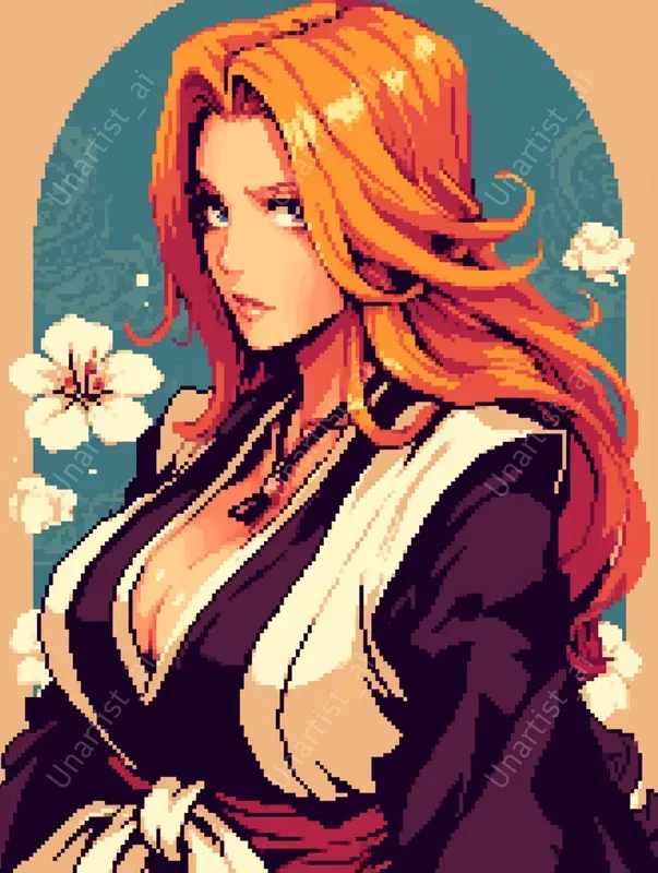 Bleach Manga Pixel Art Characters