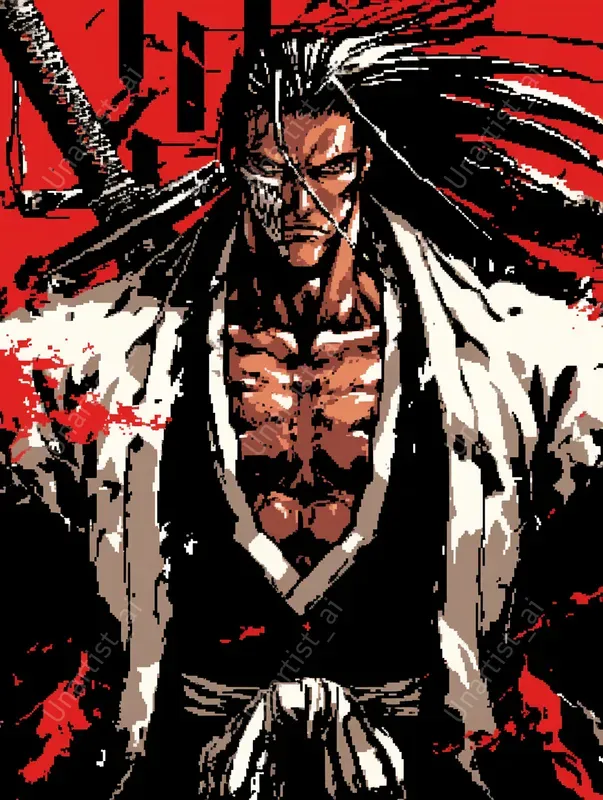 Bleach Manga Pixel Art Characters