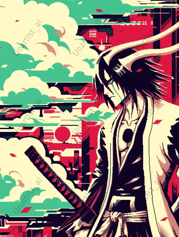 Bleach Manga Pixel Art Characters