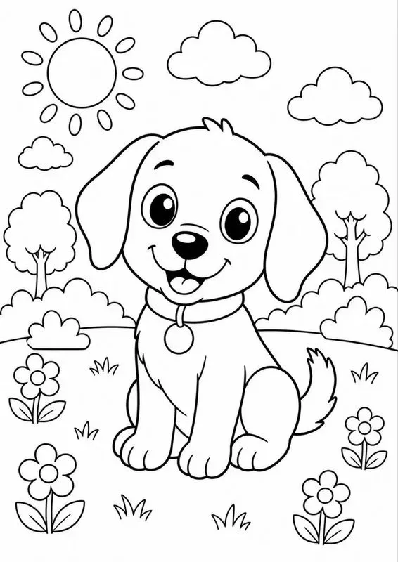 Cute Animals For Coloring
