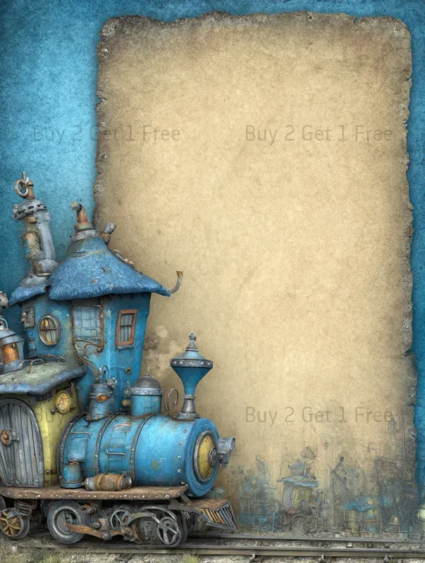 Steampunk Clockwork Background Frames