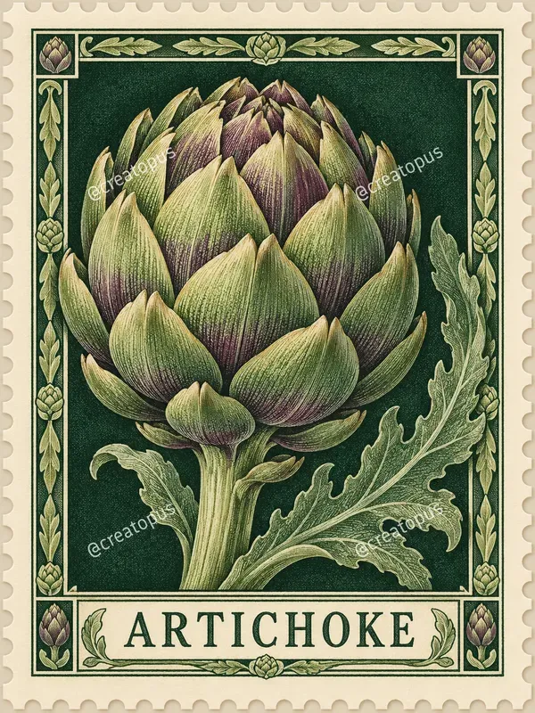 Engraved Nature Postage Stamps
