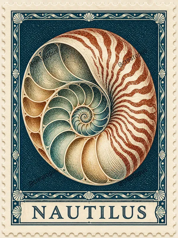 Engraved Nature Postage Stamps