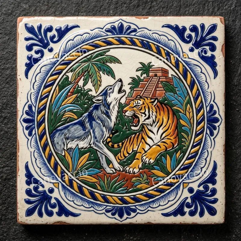 Generates Authentic Mexican Talavera Majs