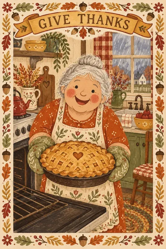 Thanksgiving Folk Art Printables