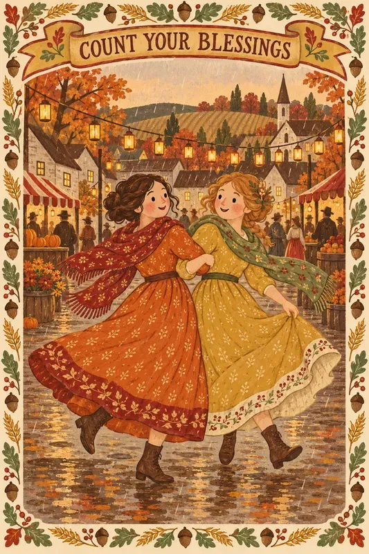 Thanksgiving Folk Art Printables