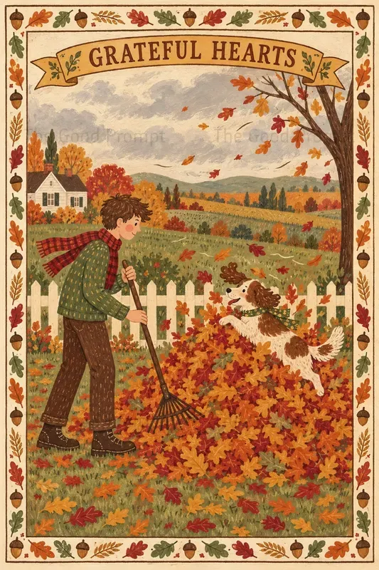 Thanksgiving Folk Art Printables