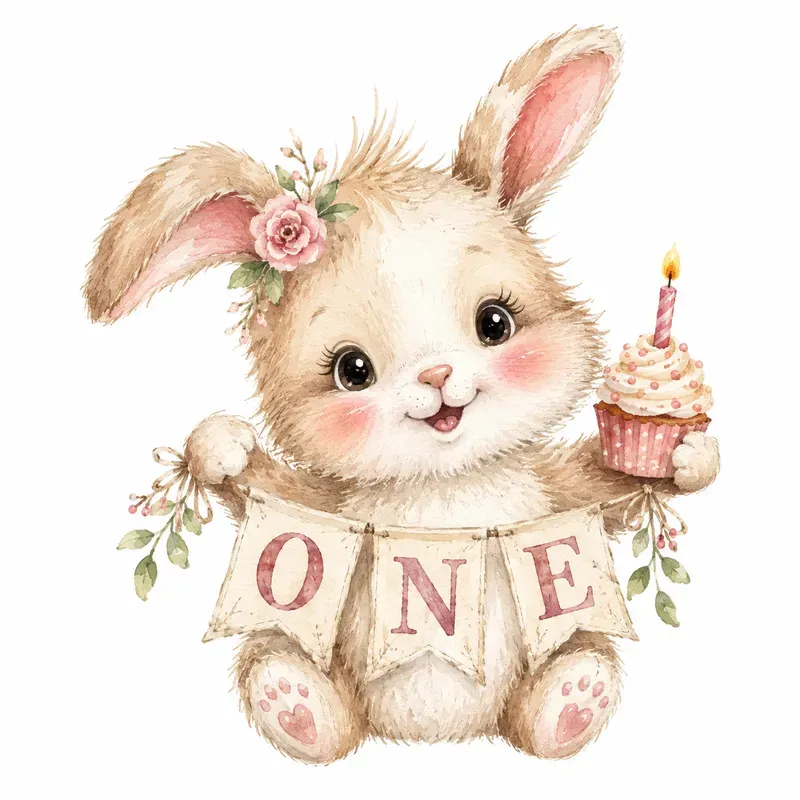 Sweet Baby Birthday Animals