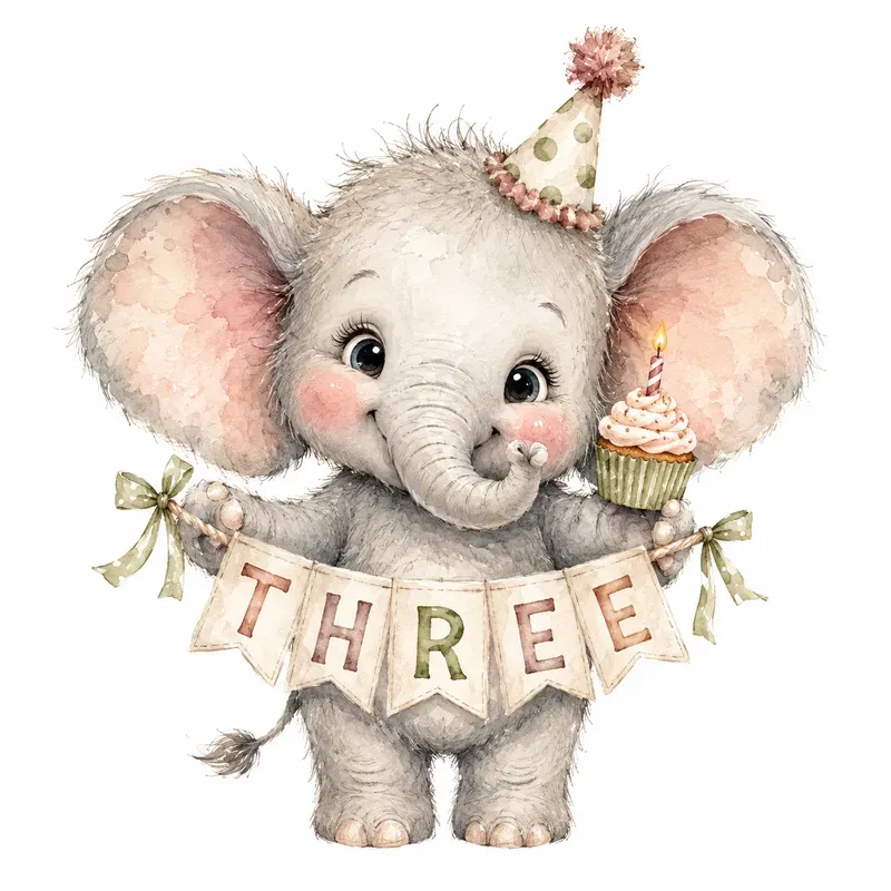 Sweet Baby Birthday Animals