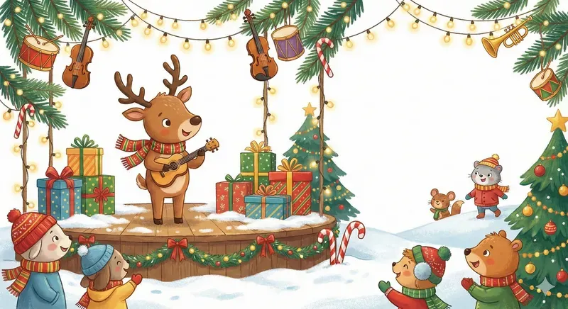 Cute Animal Christmas Music Parties