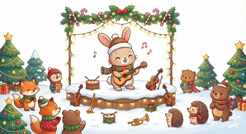 Cute Animal Christmas Music Parties