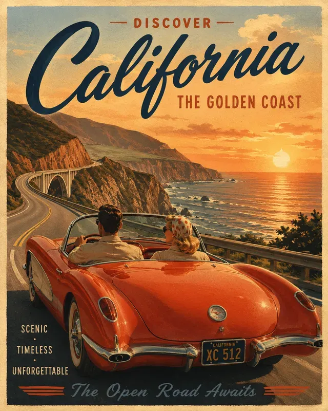 Vintage Travel Poster Generator
