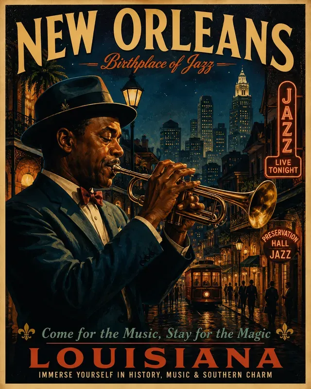 Vintage Travel Poster Generator