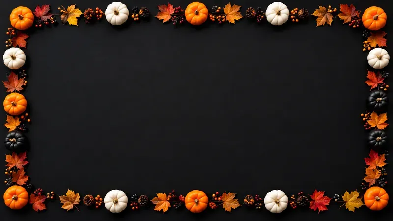 Halloween Copy Space 3D Frames