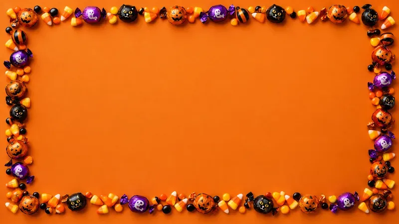 Halloween Copy Space 3D Frames