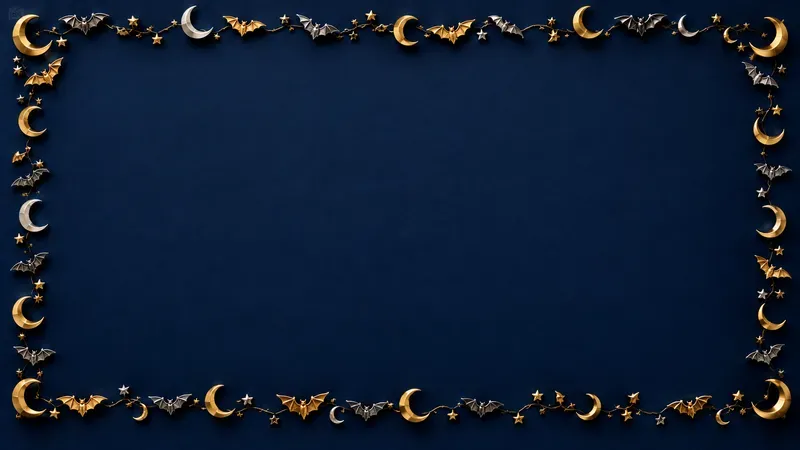 Halloween Copy Space 3D Frames