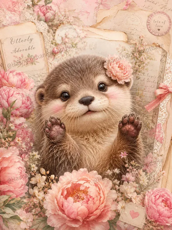 Cute Pastel Vintage Animal Junk Journals