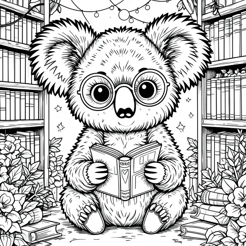 Kawaii Animal Coloring Books