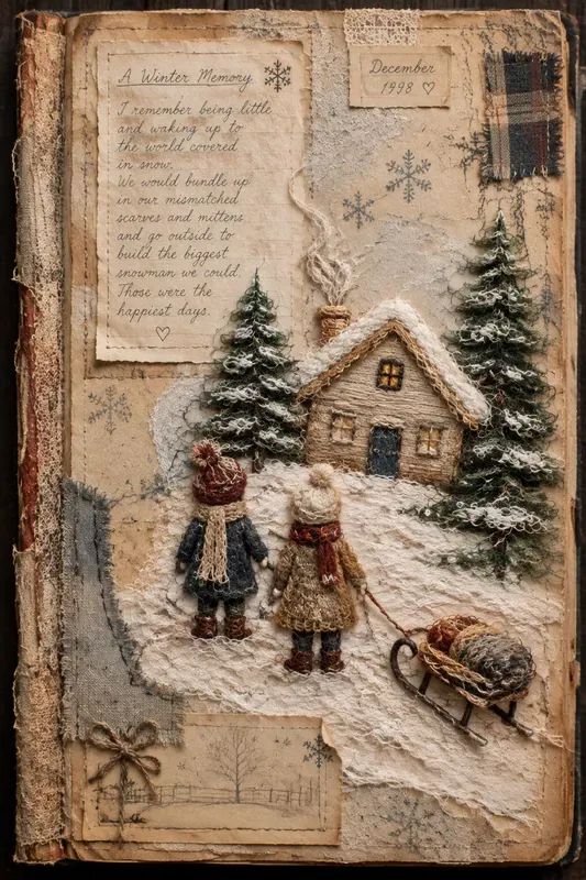 Yarn Scrap Junk Journal Page Generator