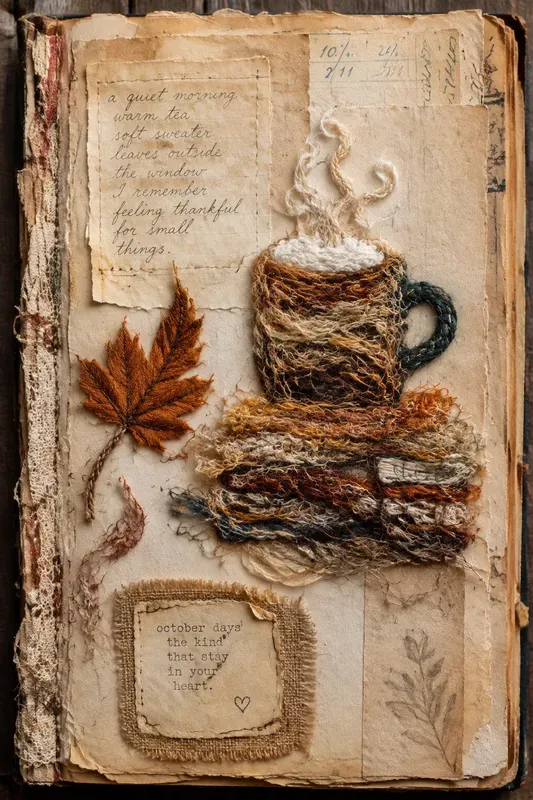 Yarn Scrap Junk Journal Page Generator