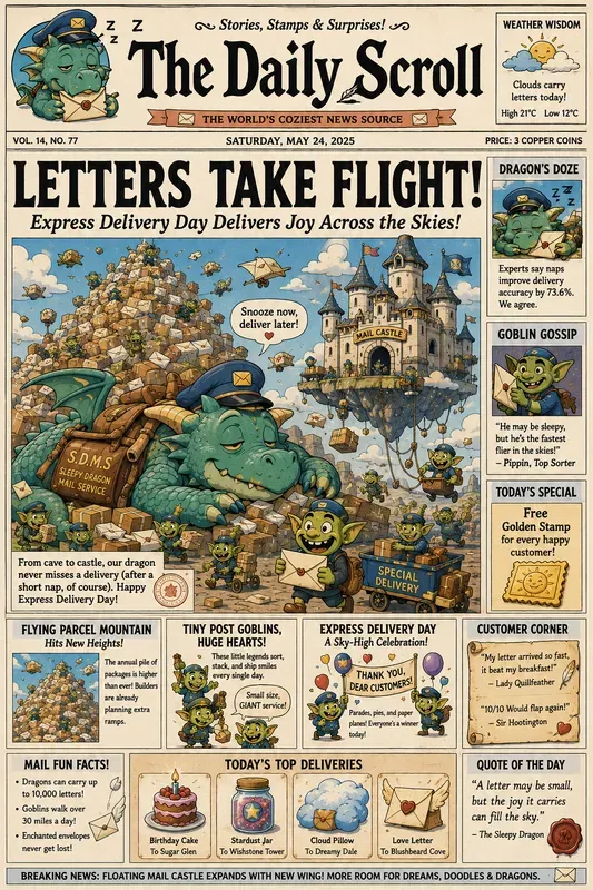 Cartoon Newspaper Front Pages