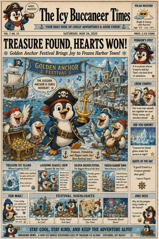 Cartoon Newspaper Front Pages
