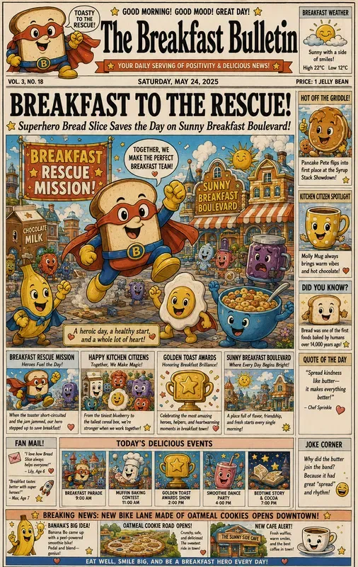 Cartoon Newspaper Front Pages