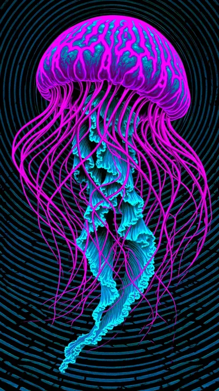 Psychedelic Neon Phone Wallpapers