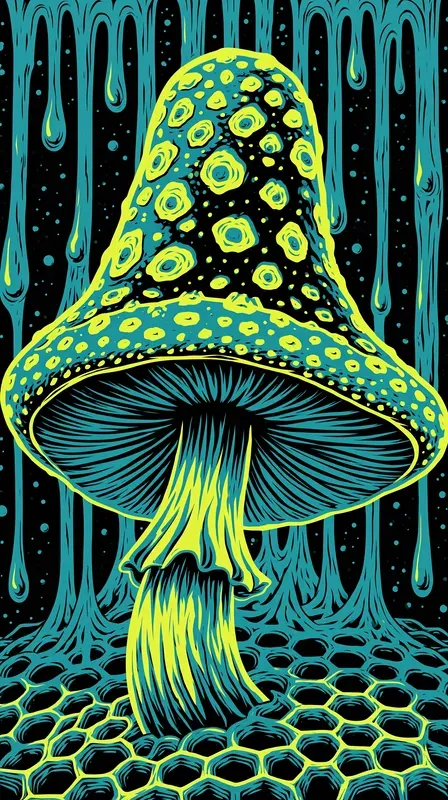 Psychedelic Neon Phone Wallpapers
