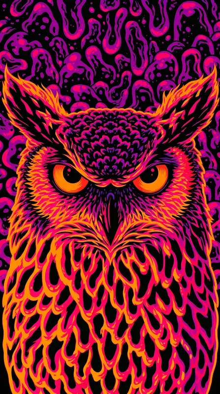 Psychedelic Neon Phone Wallpapers
