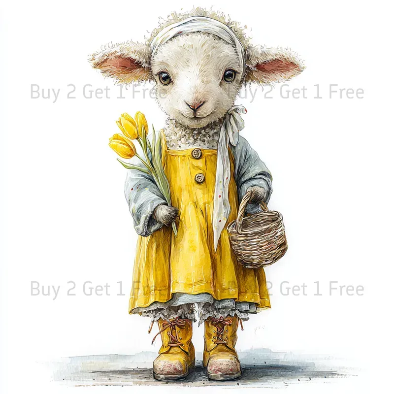 Easter Cottagecore Cute Clipart