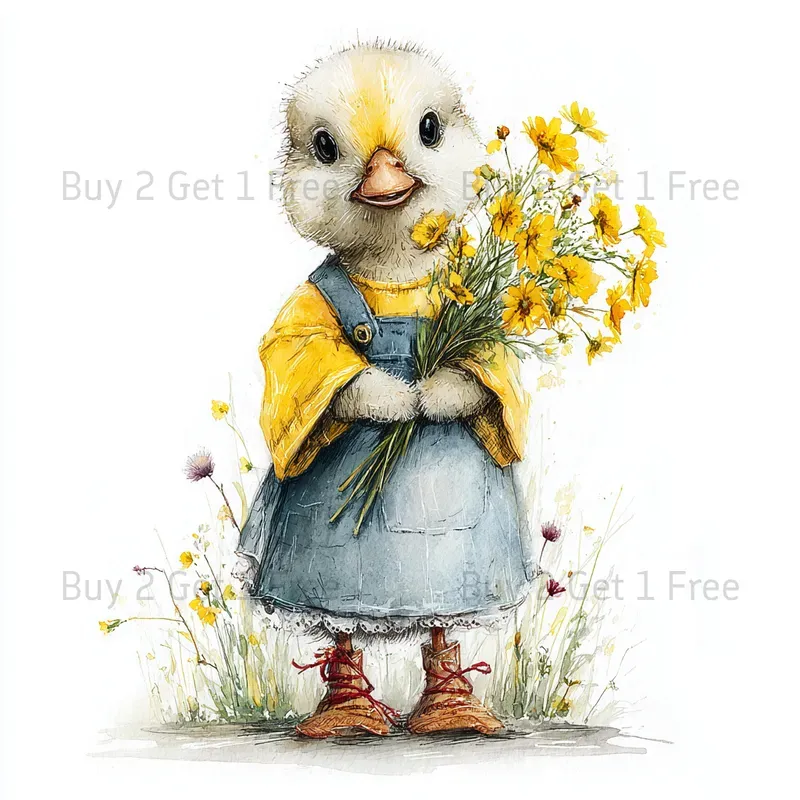 Easter Cottagecore Cute Clipart