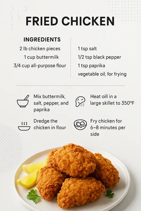 Minimalist Modern Recipe Instructions