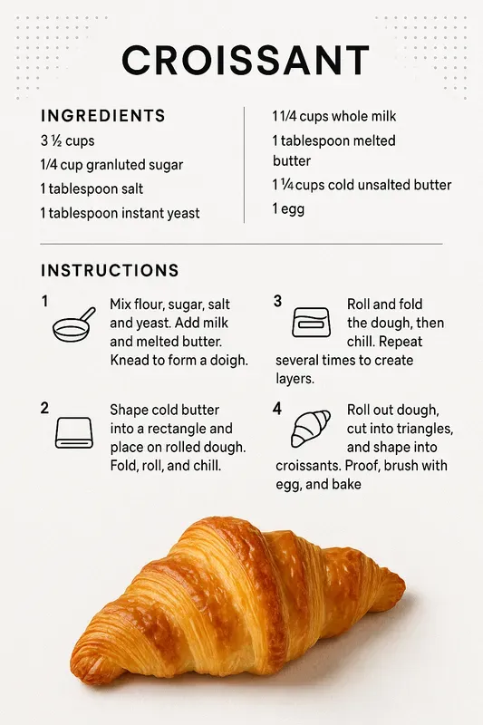 Minimalist Modern Recipe Instructions