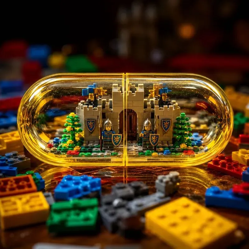 Miniature Lego Capsule Worlds