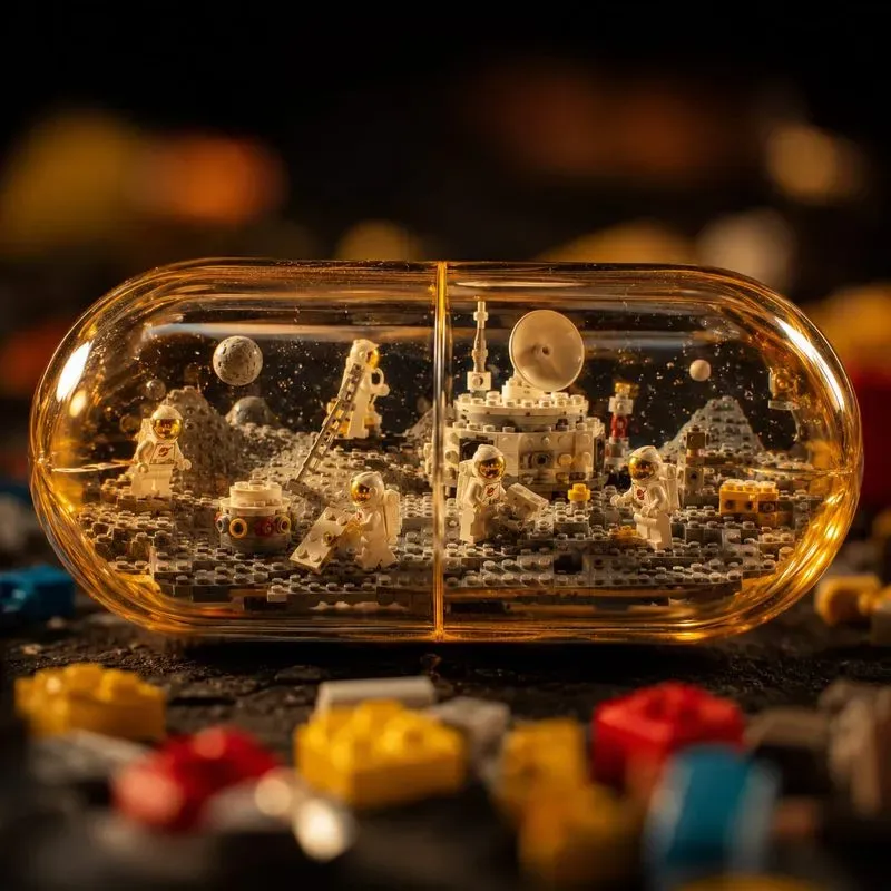 Miniature Lego Capsule Worlds