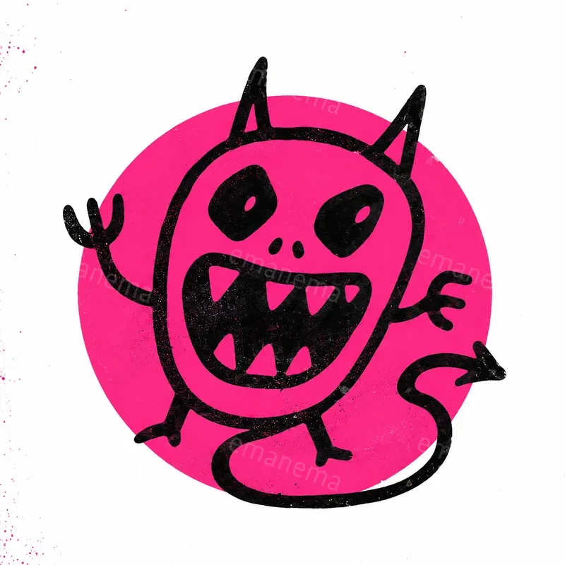 Raw Underground Doodle Circle Logos