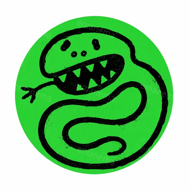 Raw Underground Doodle Circle Logos