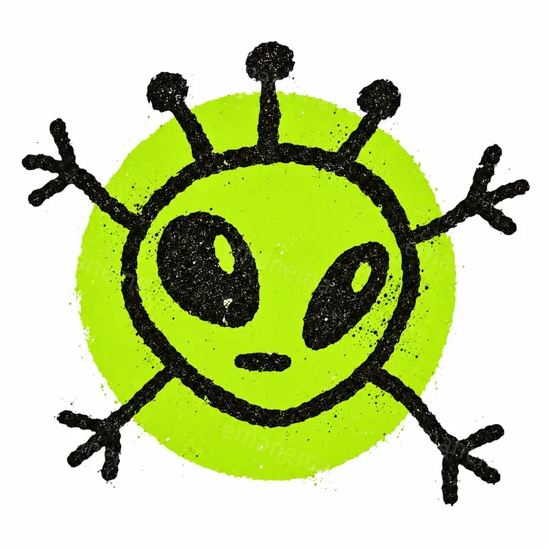 Raw Underground Doodle Circle Logos