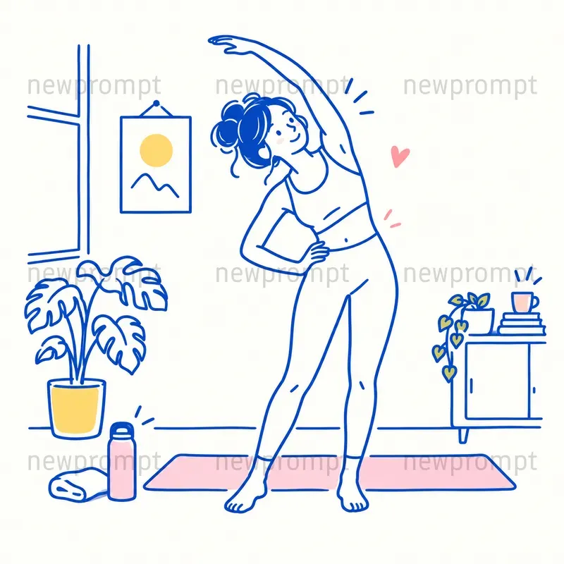 Minimalist Color Doodle Art