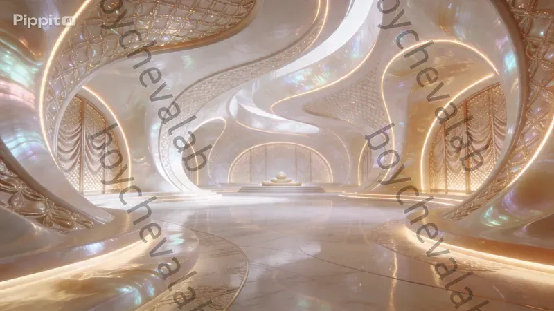 Futuristic 3D Organic Interior Designs