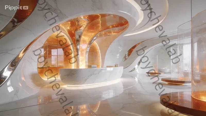 Futuristic 3D Organic Interior Designs