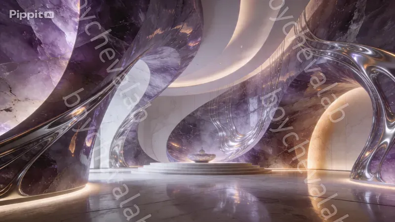 Futuristic 3D Organic Interior Designs